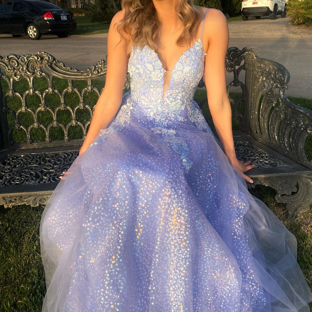PERIWINKLE PROM DRESS- JOVANI